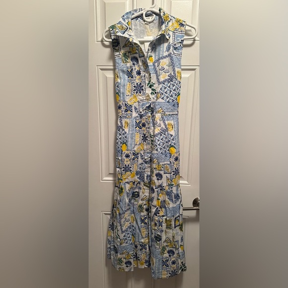NWT J Crew Factory Collared Lemon Italy Midi Dress 6 SOLD OUT - Picture 3 of 6